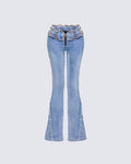 Finesse Ayra Denim Flared Pants