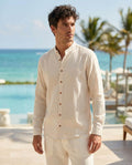 Cotton Natural Men's Luigi Beige Shirt