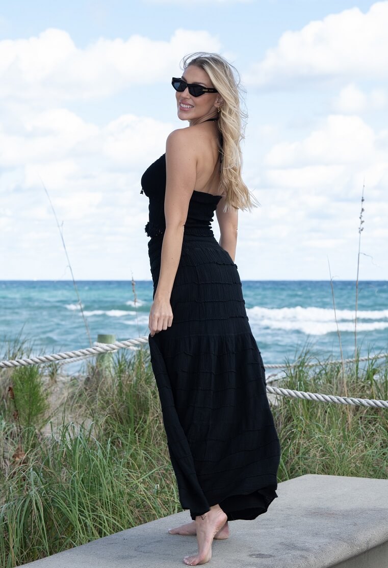 Cotton Natural Women's Lyon Black Skirt