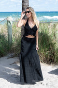 Cotton Natural Women's Lyon Black Skirt