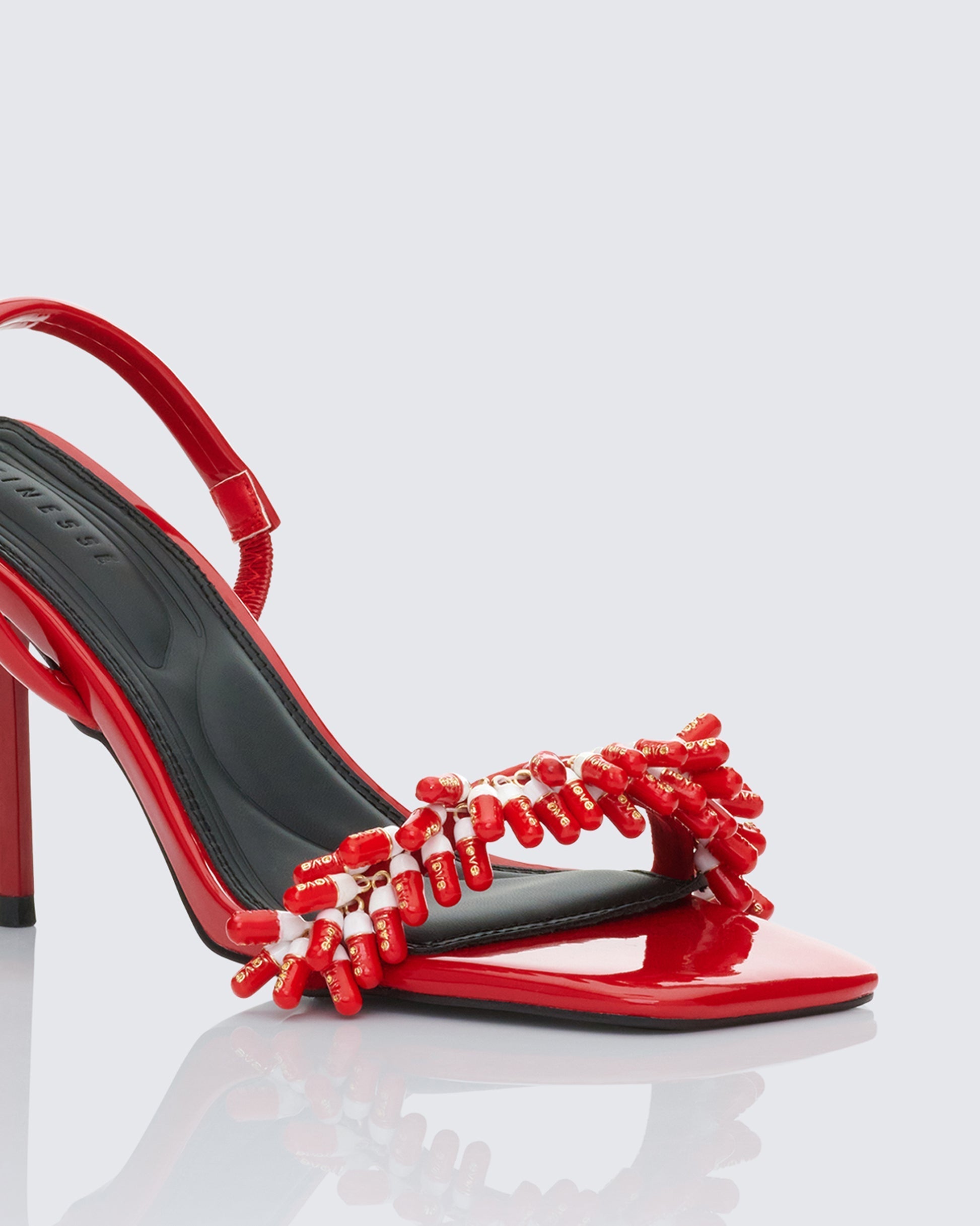 Finesse Margaux Red Multi Pill Charm Sandal