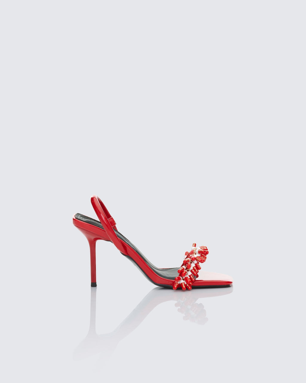 Finesse Margaux Red Multi Pill Charm Sandal
