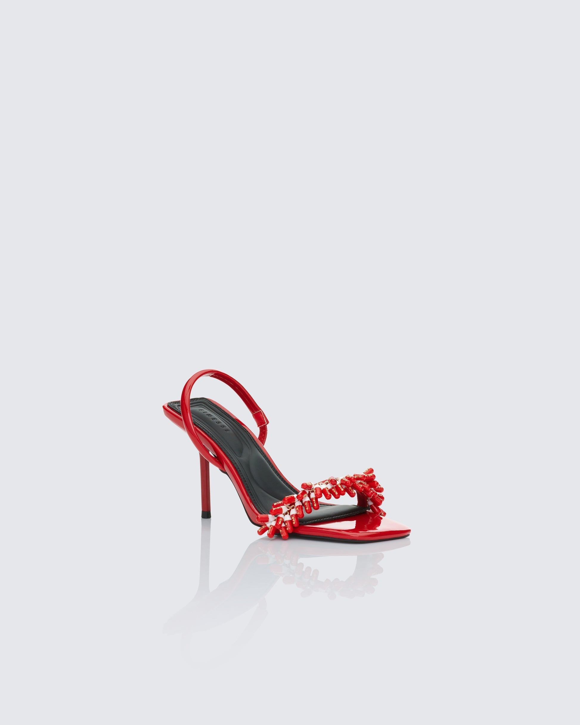 Finesse Margaux Red Multi Pill Charm Sandal