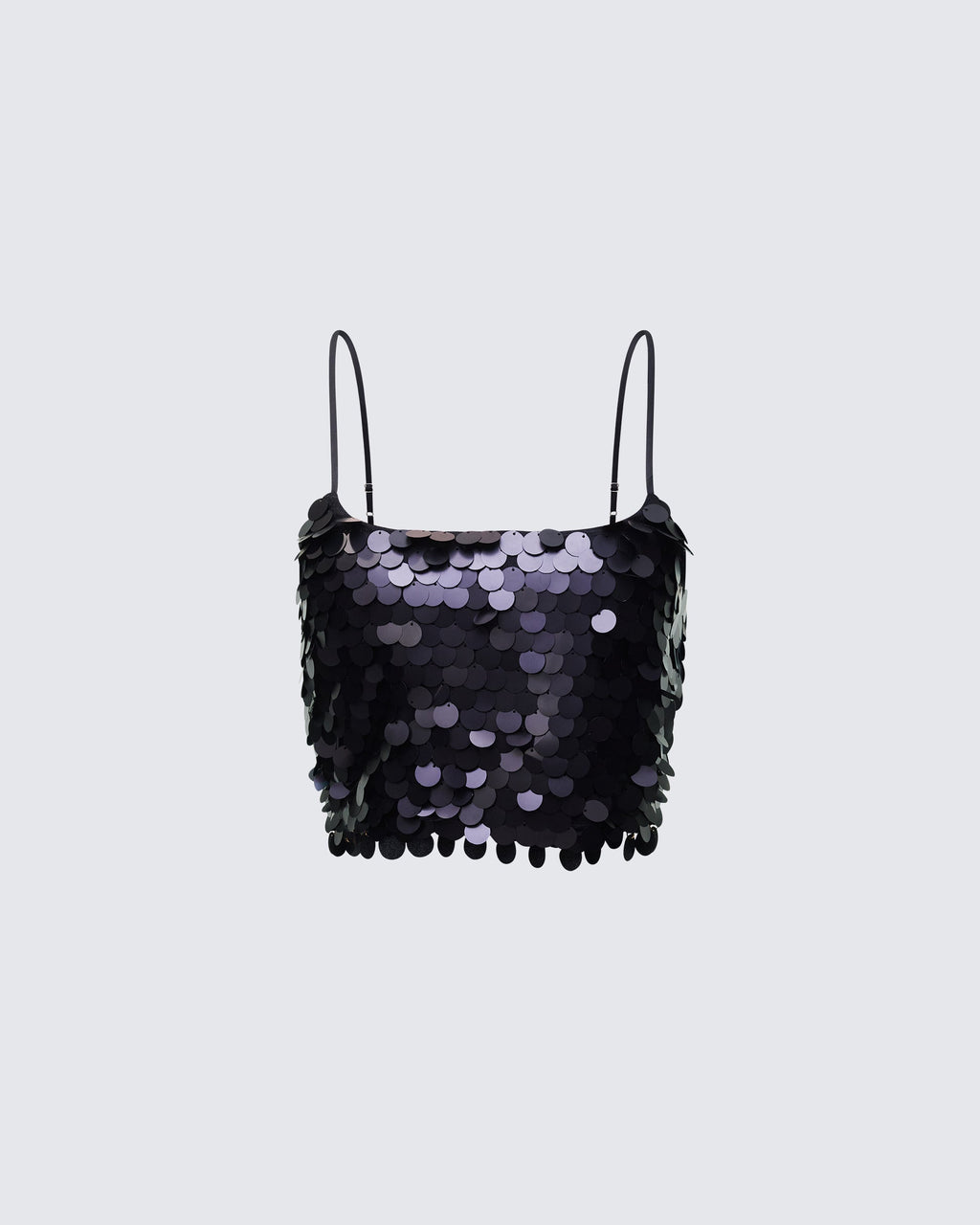 Finesse Mondana Black Sequin Cami Top