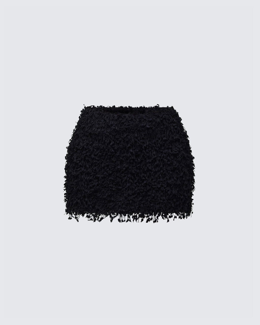 Finesse Morgan Black Knit Mini Skirt