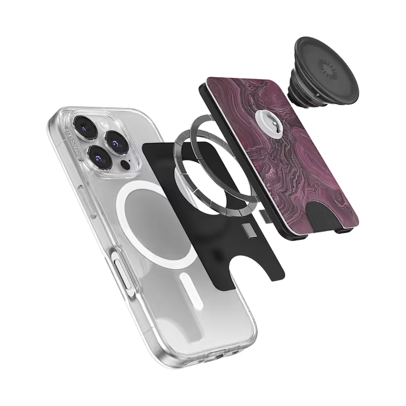 PopSockets Pressed Flower After Dark - MagSafe PopWallet+