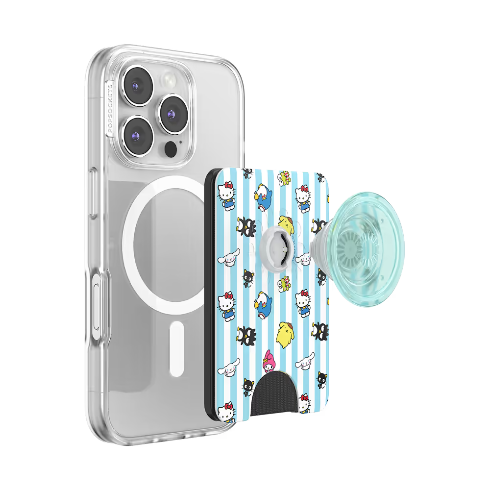 PopSockets Hello Kitty and Friends Stripe - MagSafe PopWallet+