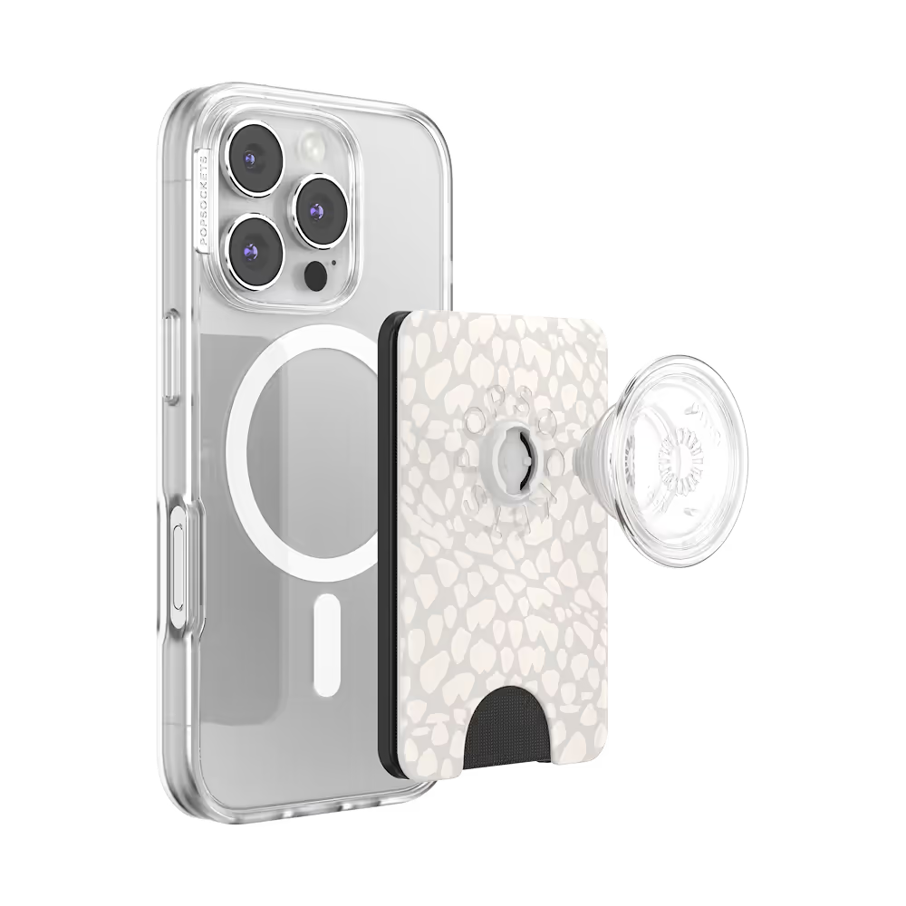 PopSockets Horchata Fossil - MagSafe PopWallet+
