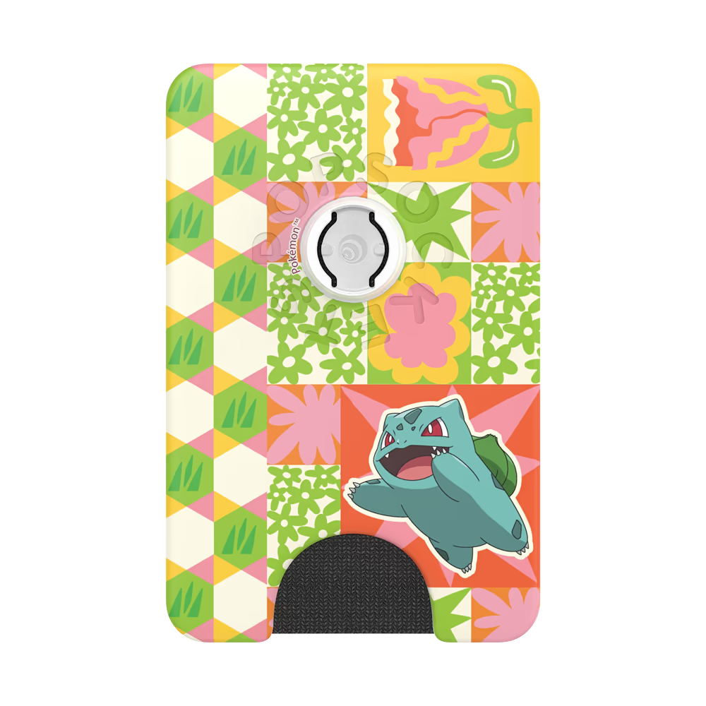PopSockets Bulbasaur Patchwork - MagSafe PopWallet+