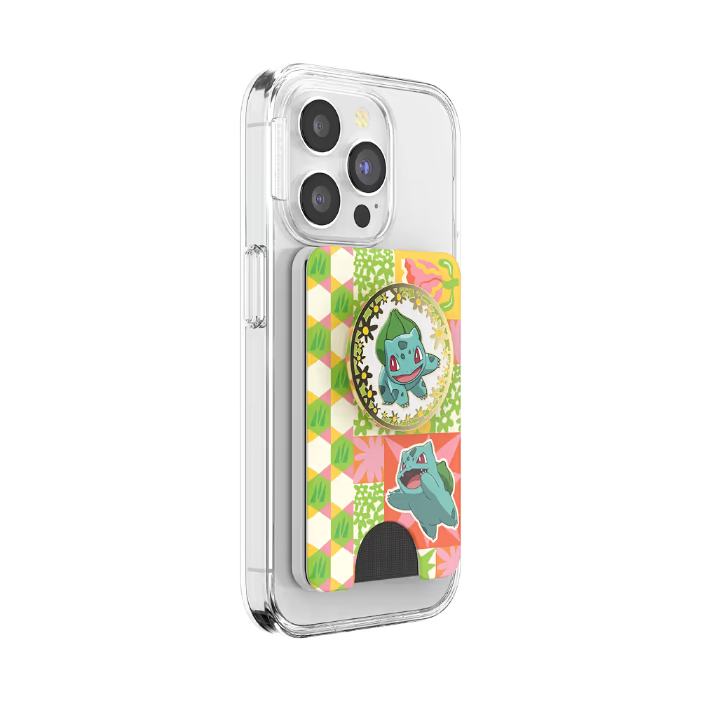 PopSockets Bulbasaur Patchwork - MagSafe PopWallet+