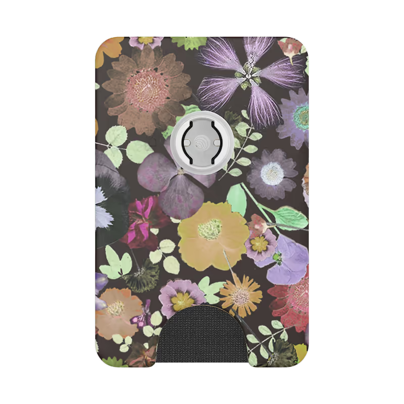 PopSockets Pressed Flower After Dark - MagSafe PopWallet+