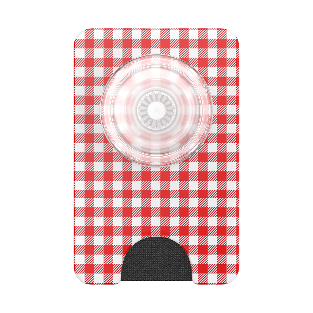 PopSockets Red Gingham - MagSafe PopWallet+