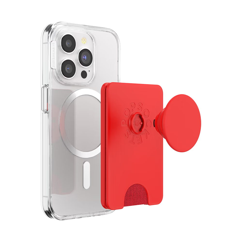 PopSockets Red Gingham - MagSafe PopWallet+