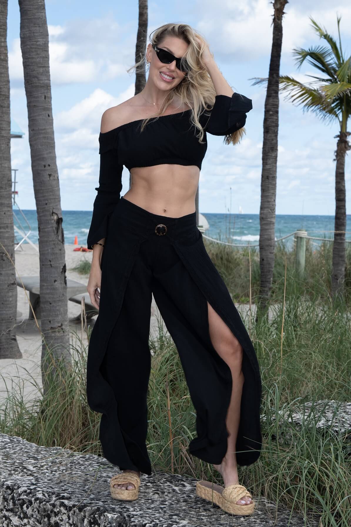 Cotton Natural Women's Milan Black Pants