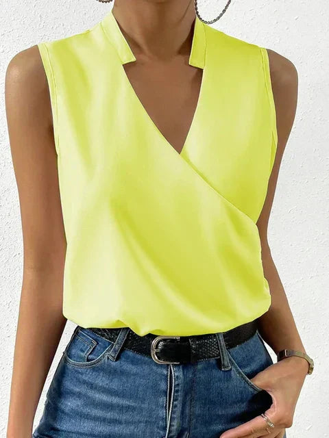 Nabalu Calithea | Women’s Sleeveless Wrap Style Blouse