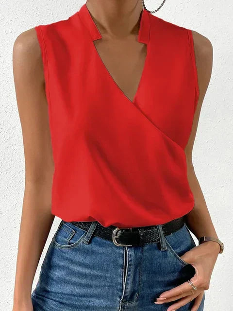 Nabalu Calithea | Women’s Sleeveless Wrap Style Blouse