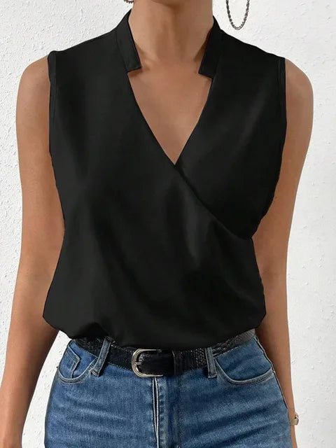 Nabalu Calithea | Women’s Sleeveless Wrap Style Blouse