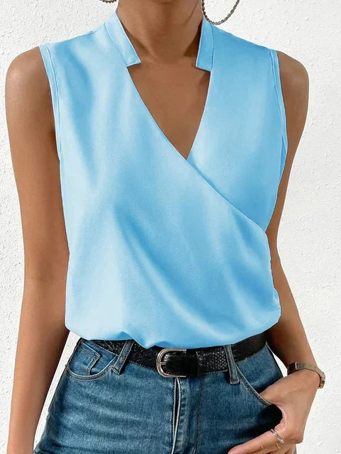 Nabalu Calithea | Women’s Sleeveless Wrap Style Blouse