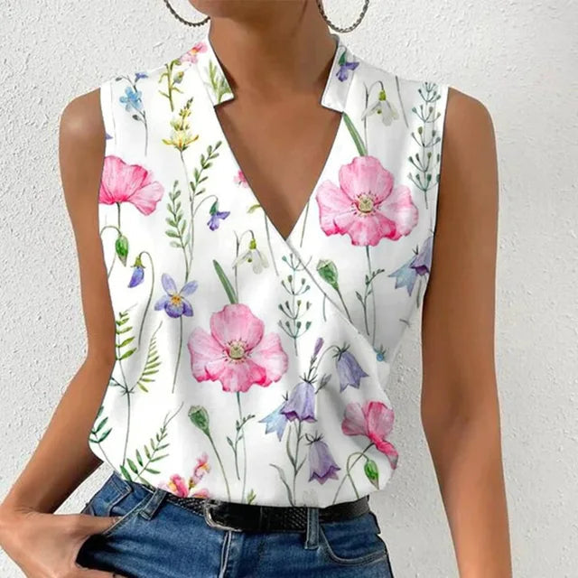 Nabalu Calithea | Women’s Sleeveless Wrap Style Blouse