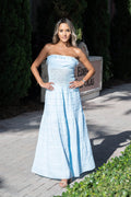 Cotton Natural Women's Nice Arctic Blue Dress