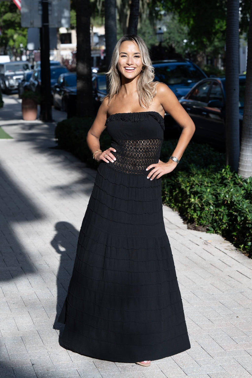 Cotton Natural Women's Nice Black Dress