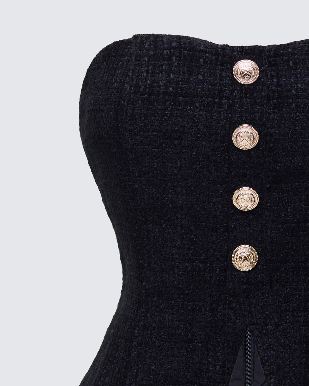 Finesse Nomi Tweed Bandeau Top