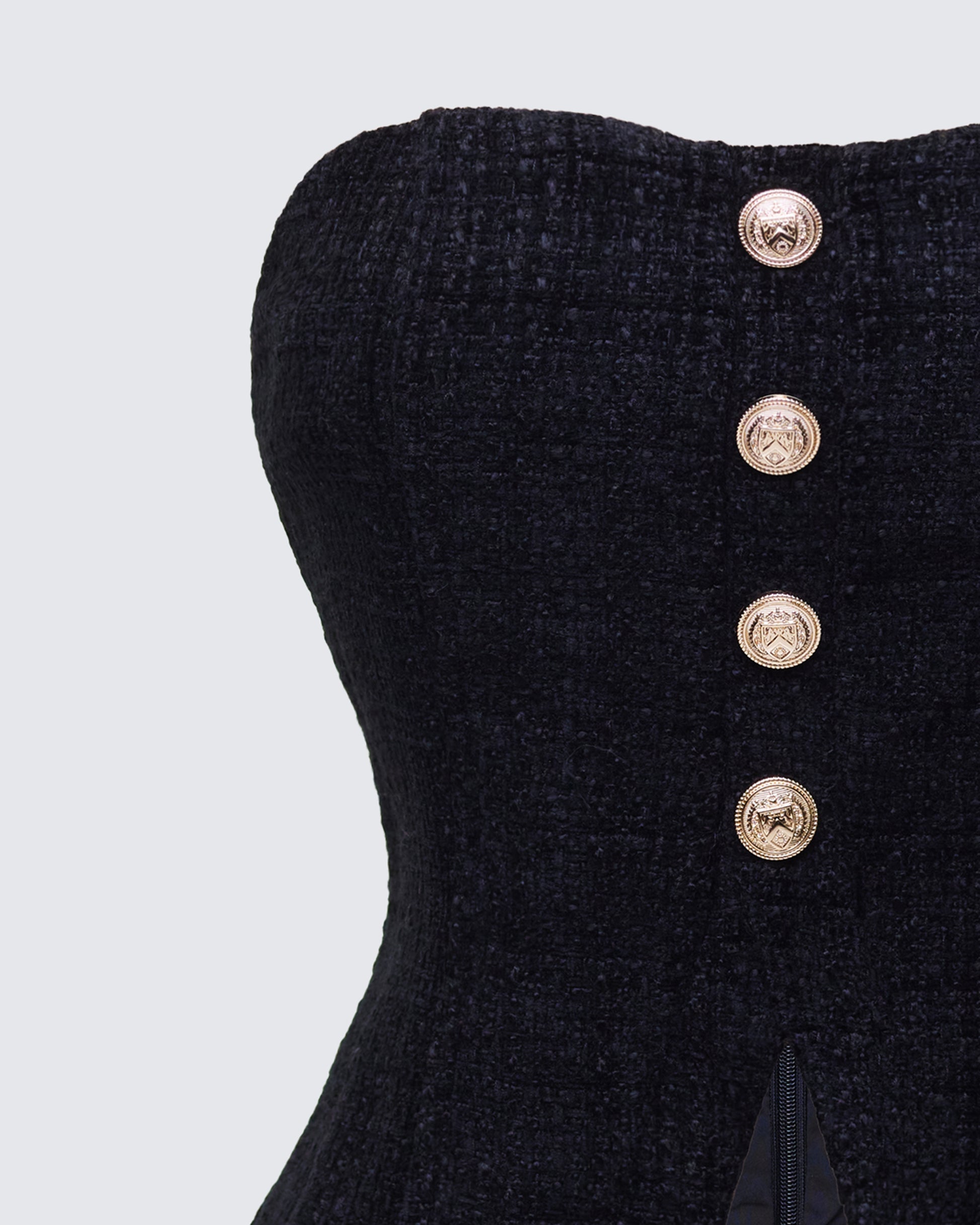 Finesse Nomi Tweed Bandeau Top