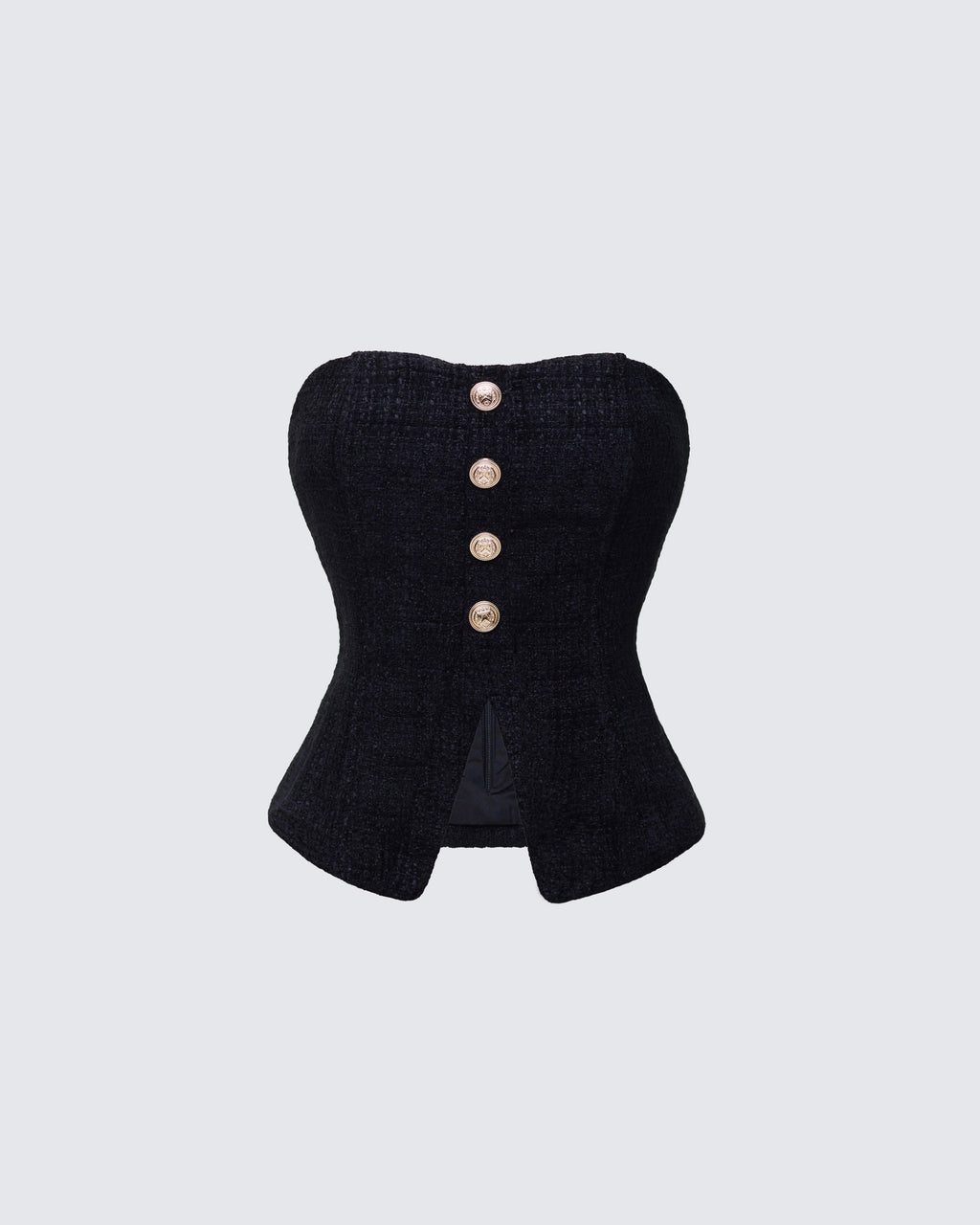 Finesse Nomi Tweed Bandeau Top