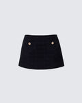 Finesse Nomi Tweed Mini Skirt