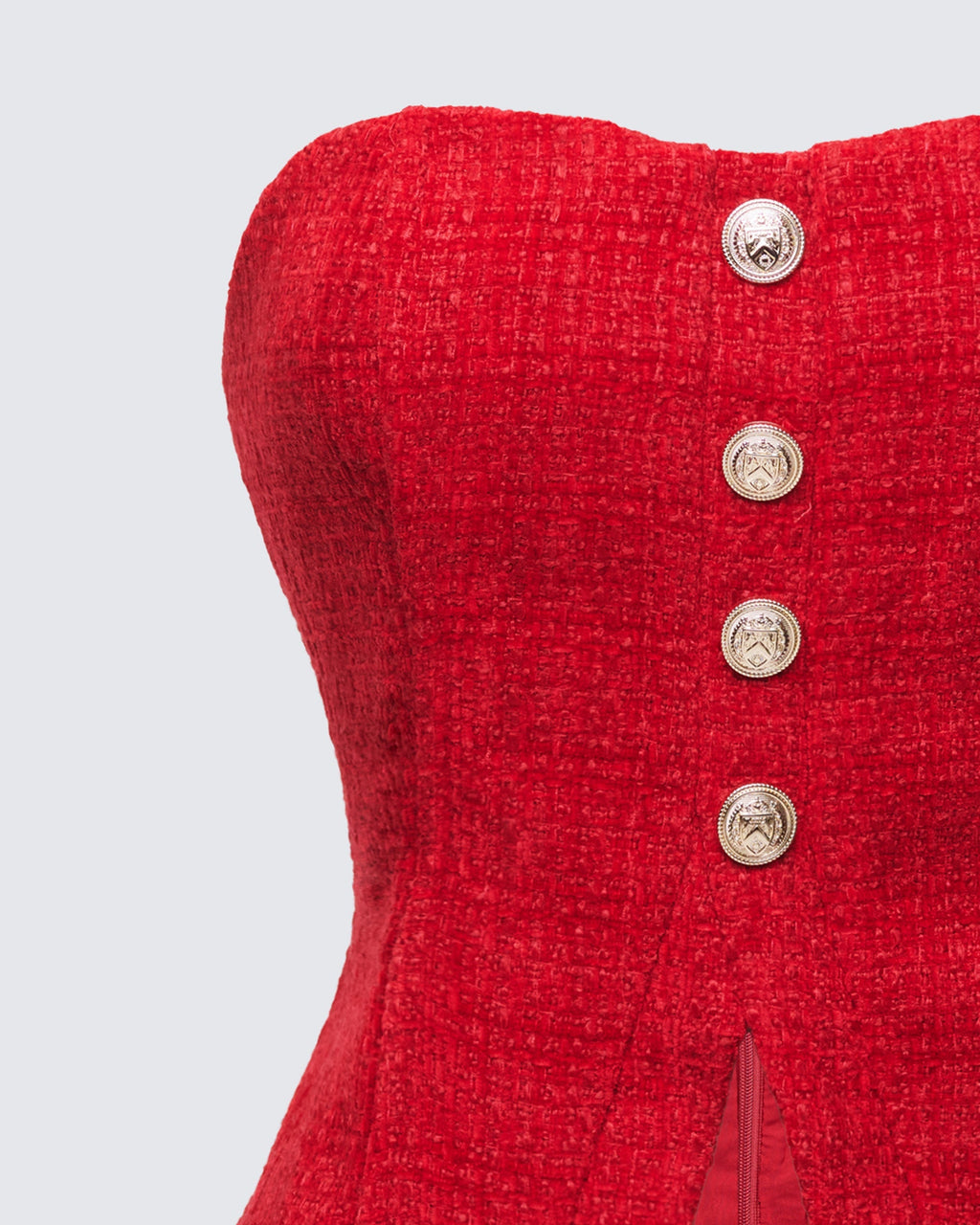 Finesse Nomi Tweed Bandeau Top