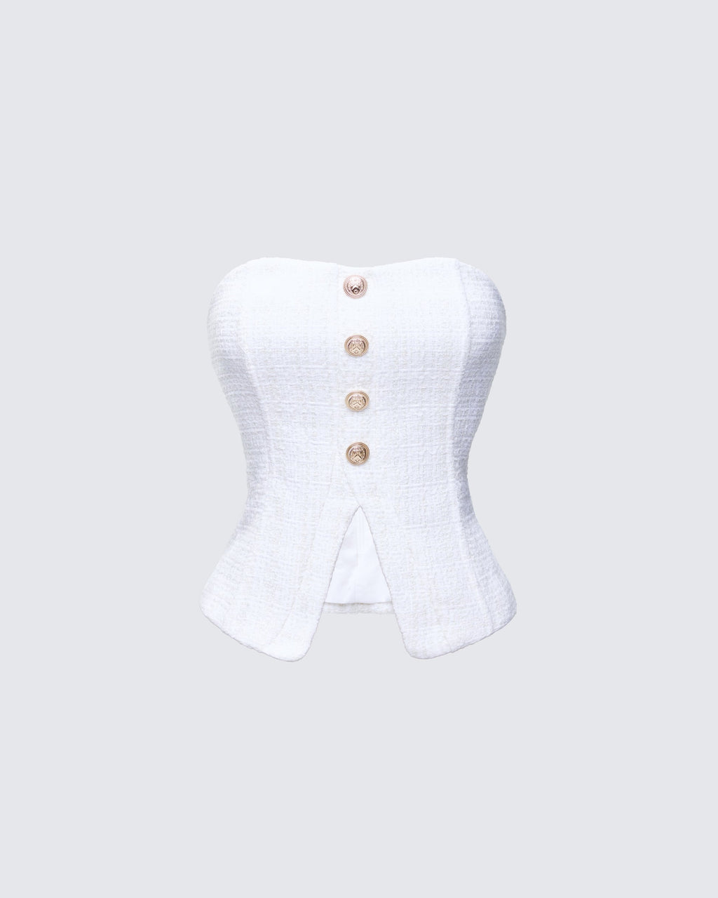 Finesse Nomi Tweed Bandeau Top
