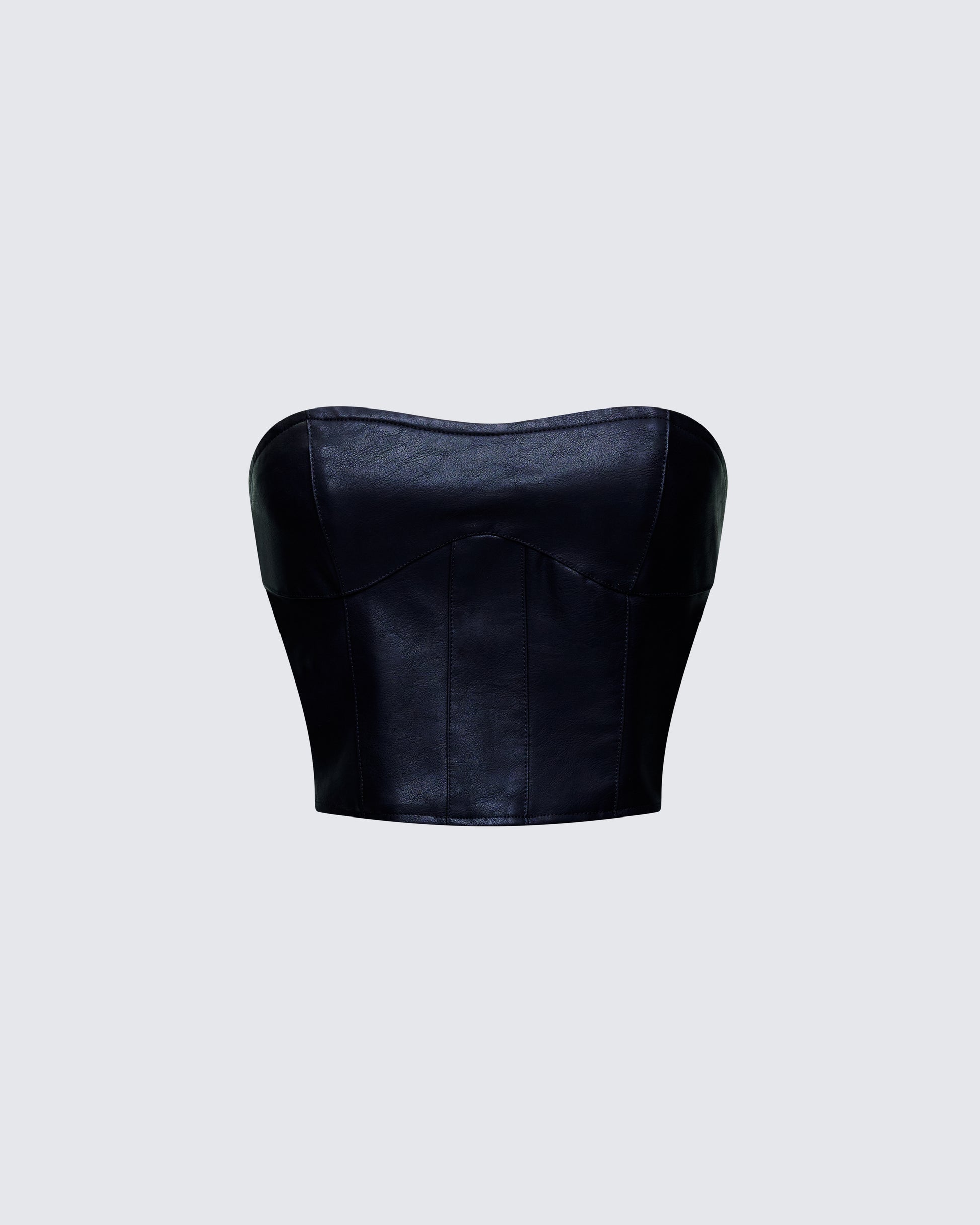 Finesse Novia Vegan Leather Corset Top