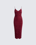 Finesse Nix Burgundy Maxi Dress