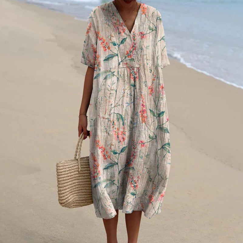 Nabalu Zephyra | Women’s Floral Summer Midi Dress