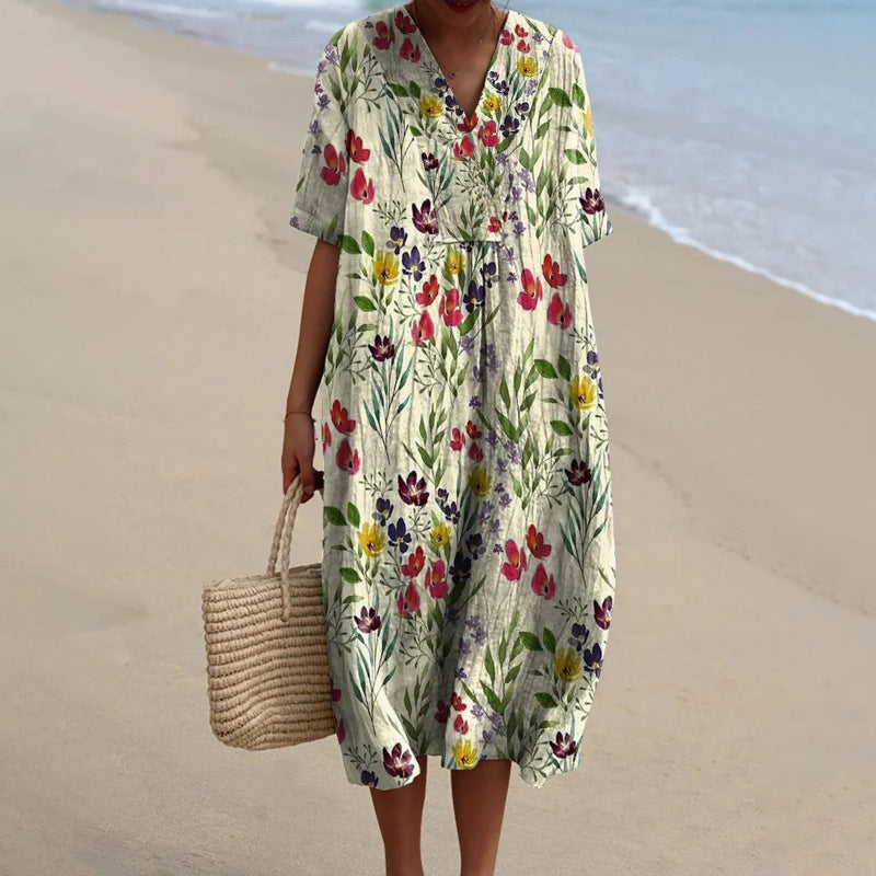 Nabalu Zephyra | Women’s Floral Summer Midi Dress