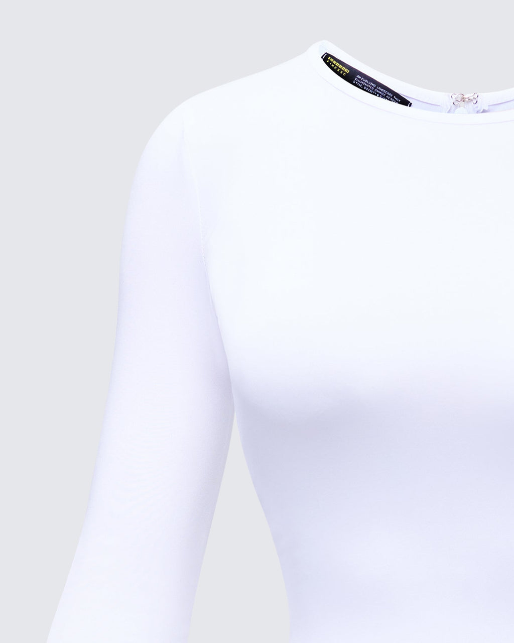 Finesse Odelia White Ruffle Bottom Mini Dress