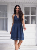 Cotton Natural Women's Martinique Midnight Blue Dress