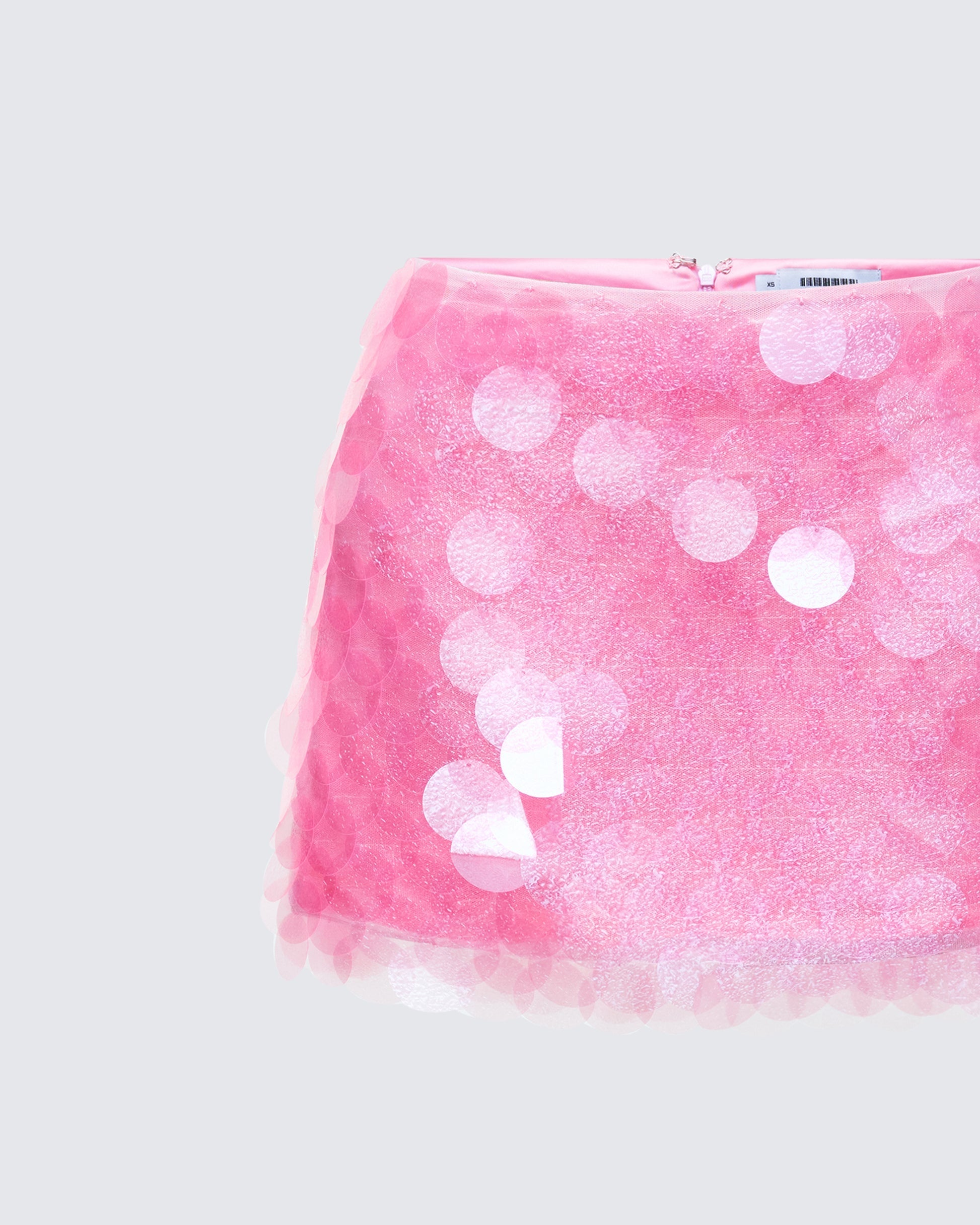 Finesse Pearle Disc Sequin Mini Skirt