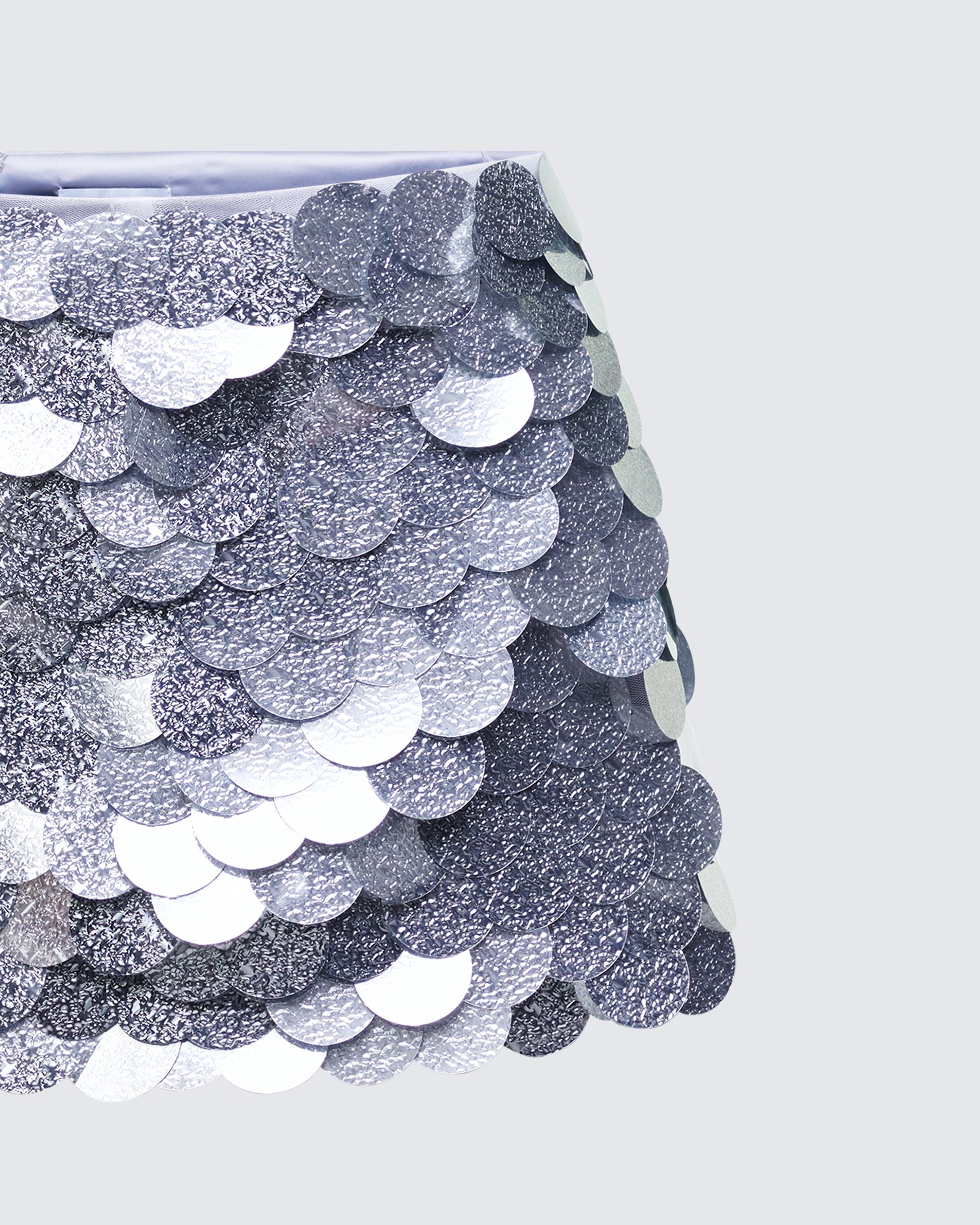 Finesse Pearle Disc Sequin Mini Skirt