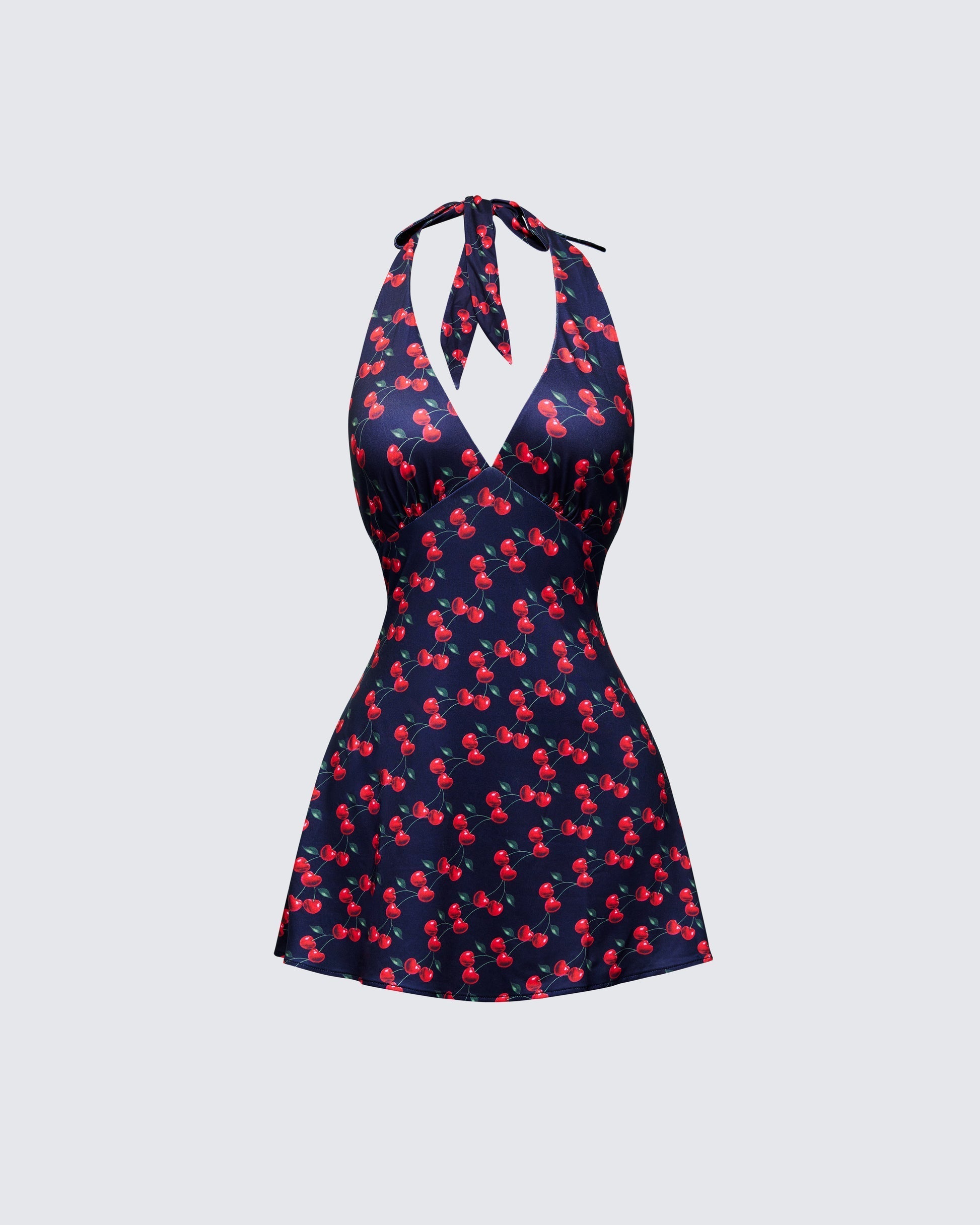Finesse Pixie Multi Printed Halter Mini Dress