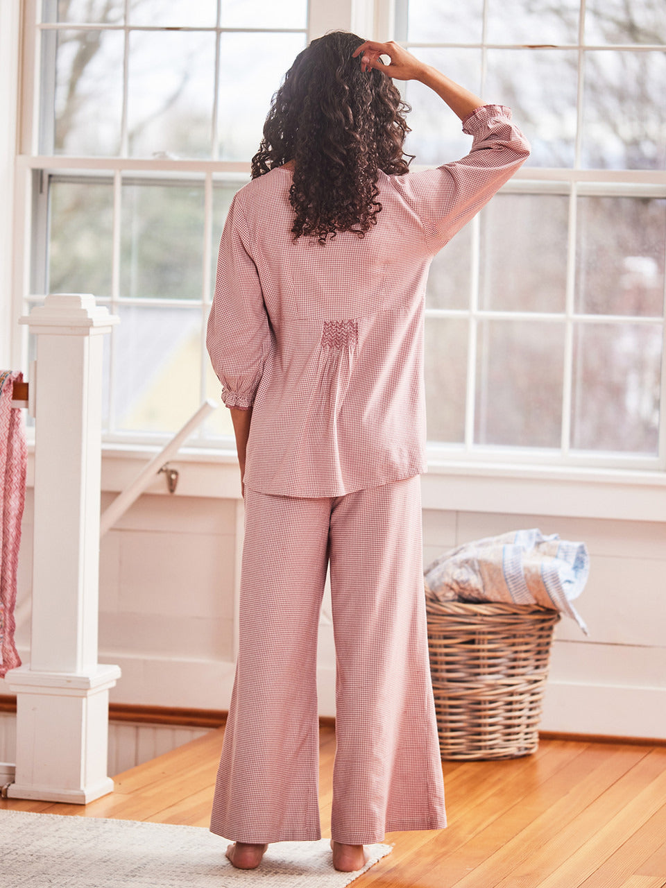 April Cornell Anglaise Check Pajama Set