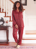 April Cornell Satin Ruby Pajama Set