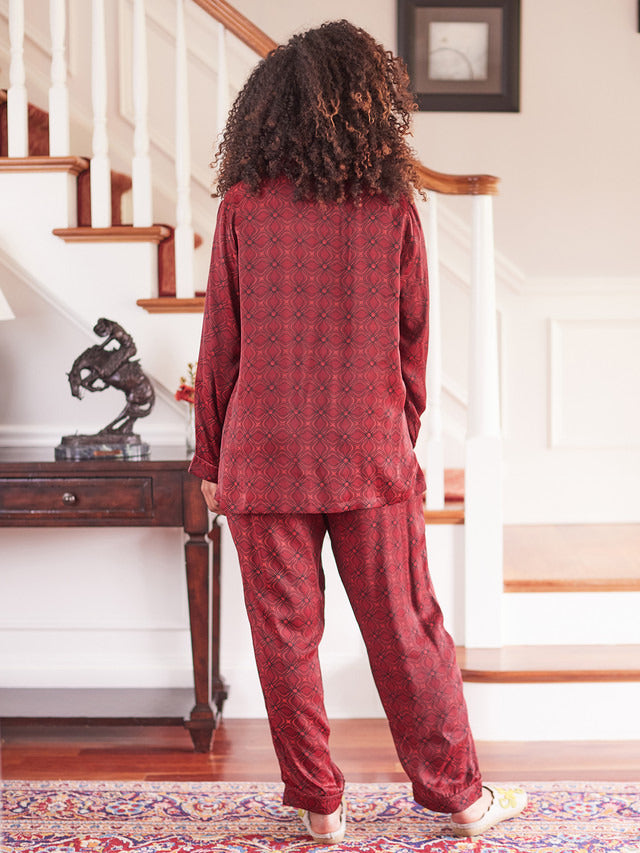 April Cornell Satin Ruby Pajama Set