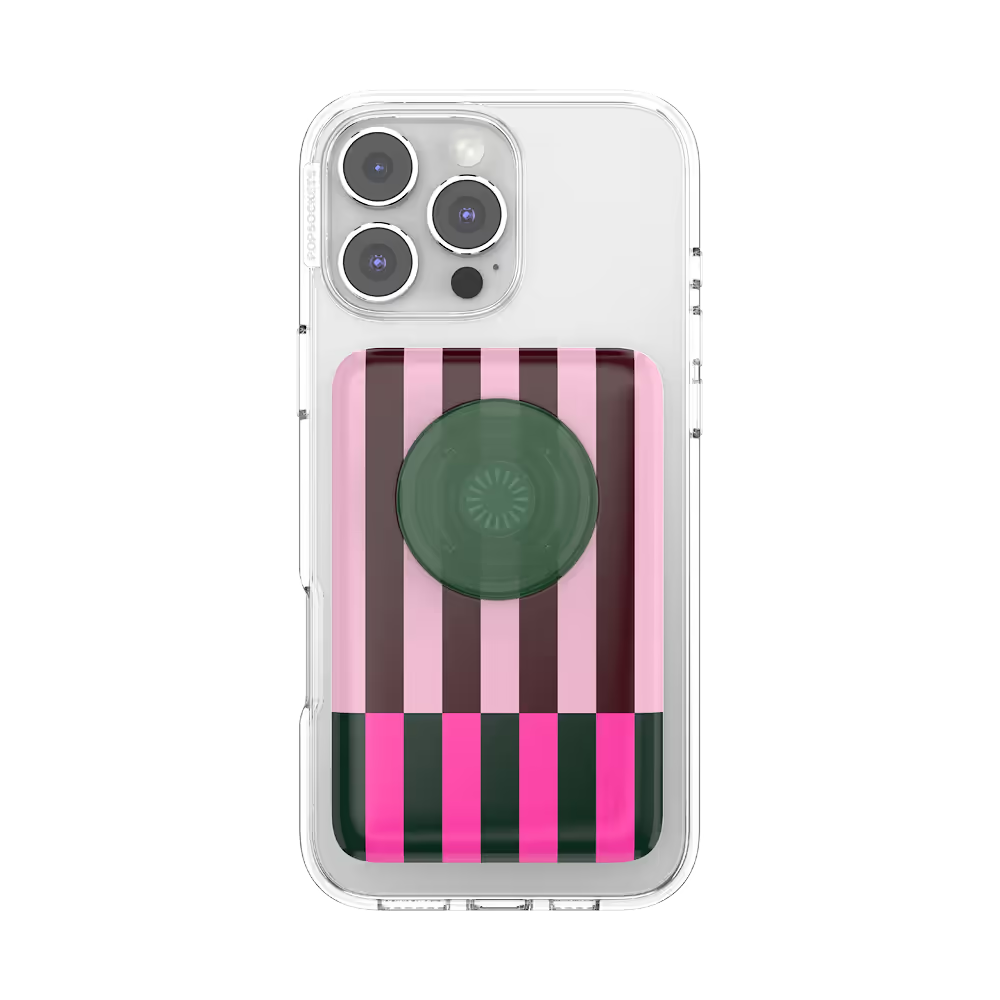PopSockets Pop of Pink Stripe - MagSafe PowerPack