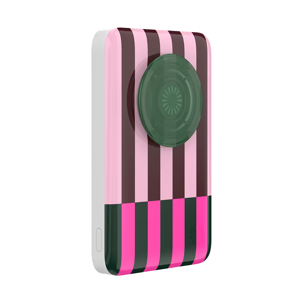 PopSockets Pop of Pink Stripe - MagSafe PowerPack
