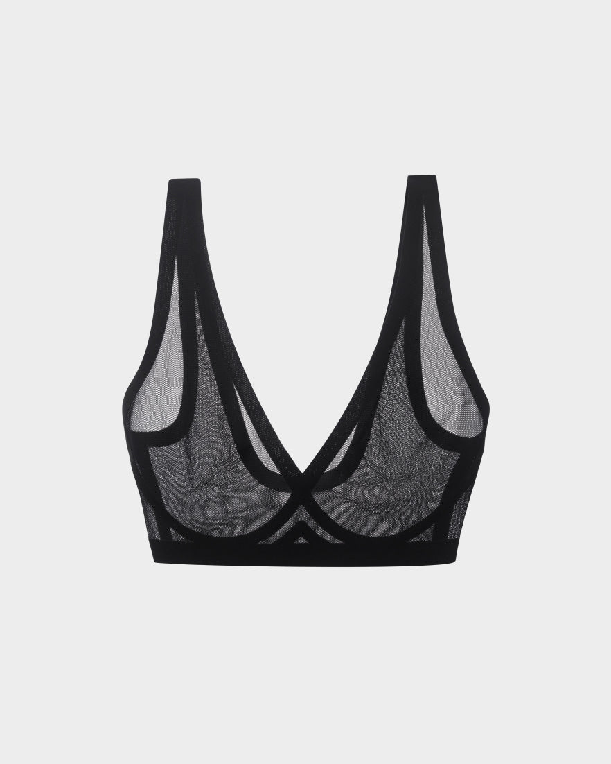 Eby Bra Sheer Bralette - Wire-Free Support Technology 3