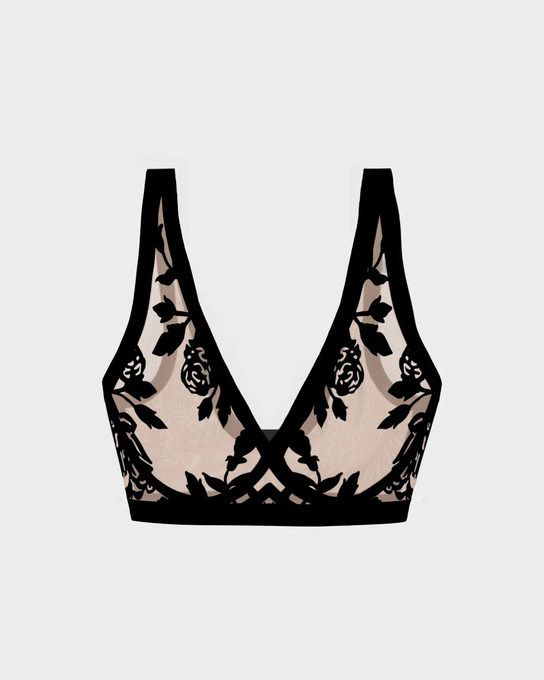 Eby Bra Sheer Bralette - Wire-Free Support Technology 1