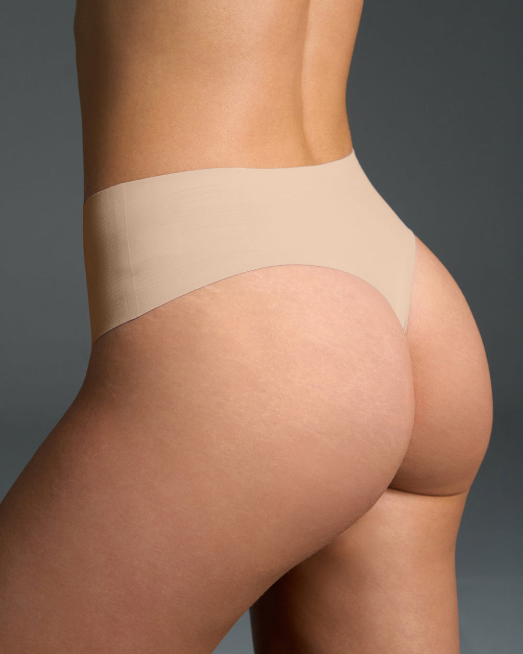 Eby Bra High Waisted Thong - Slip-Proof Flocking