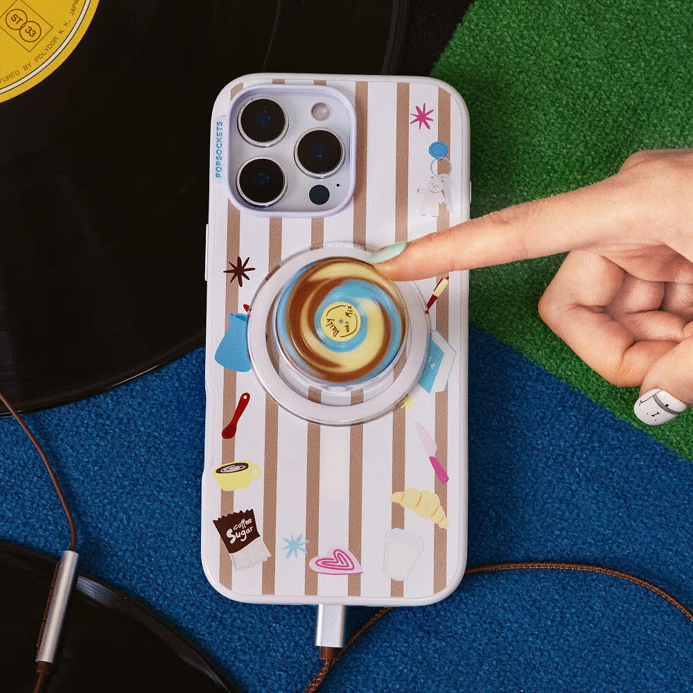 PopSockets Winter Blue-White - MagSafe Case 1