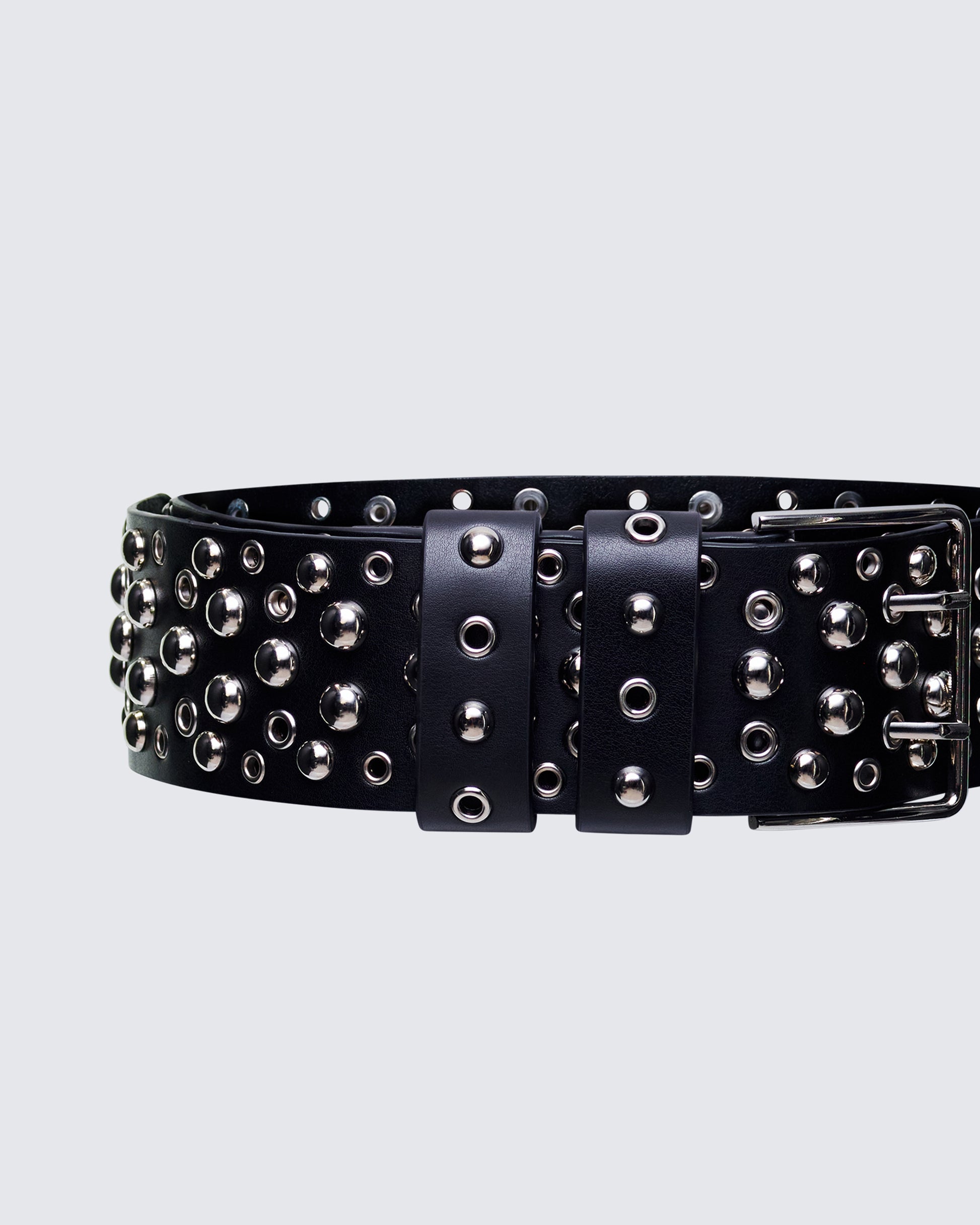 Finesse Quen Real Leather Studded Hip Belt